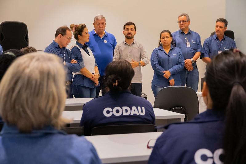 A reunião contou com as participações de secretários municipais (Foto/Divulgação)