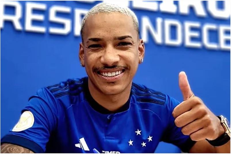 Matheus Pereira salvou o Cruzeiro de uma derrota. Aos 39’ do segundo tempo ele fez o gol de empate (Foto/Cruzeiro/Divulgação)