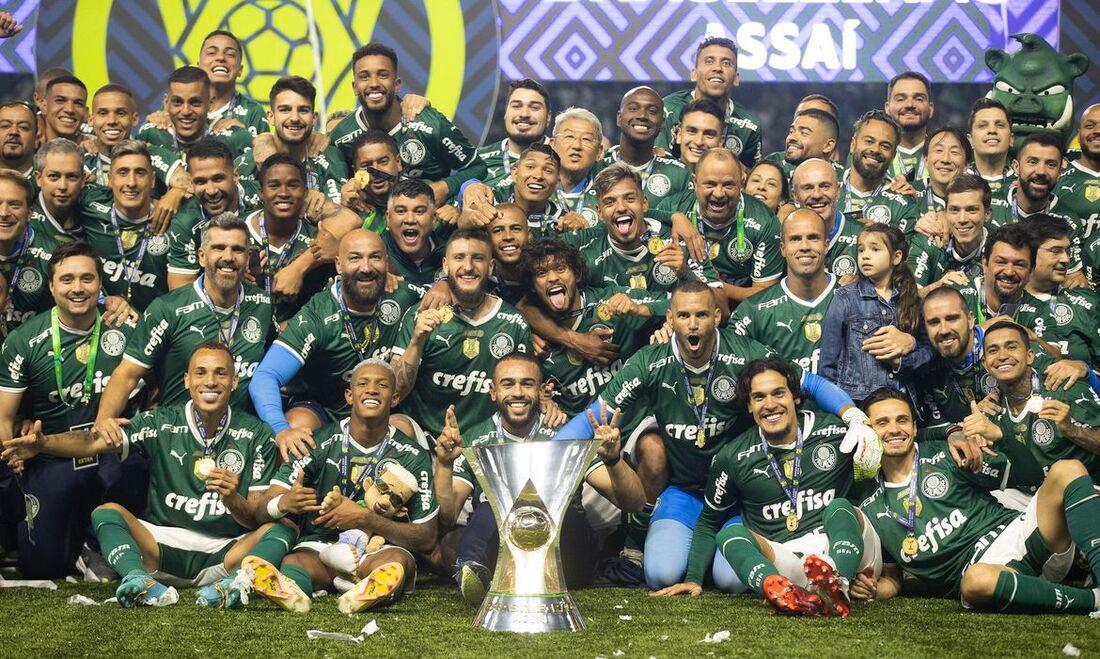 Chances de o Palmeiras ser campeão são quase 100% como aconteceu o ano passado (Fotos/Lucas Figueiredo/Palmeiras)