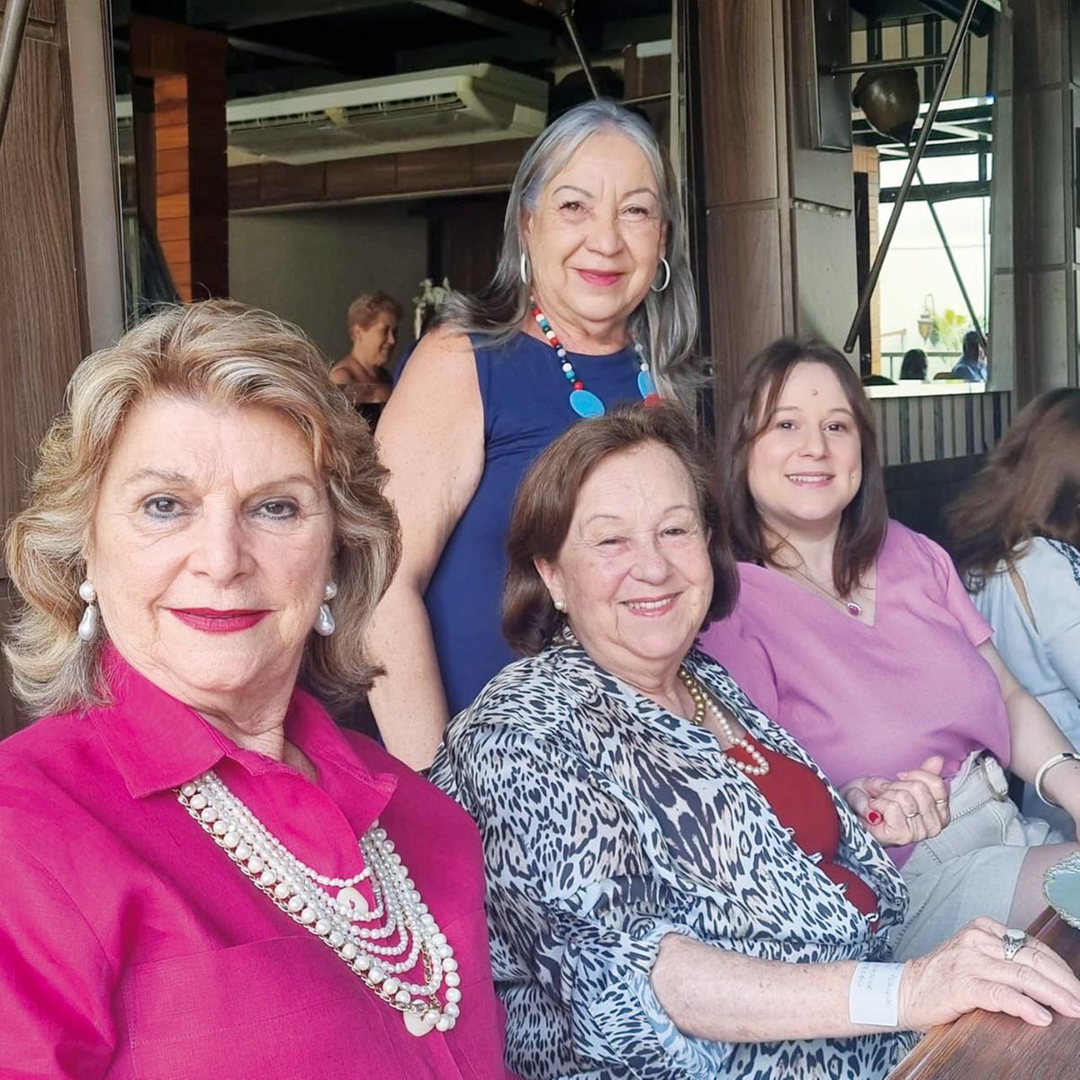 Maria Helena, de Goiânia, Maria Laura e Fernanda Hallal e Cristina Tahan (Foto/Reprodução)