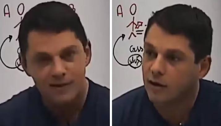 Professor de cursinho preparatório para policiais fez apologia à necrofilia, e vídeo viralizou (Foto/Reprodução/Facebook)