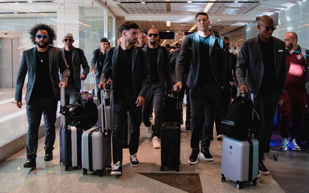 Delegação tricolor desembarcou ontem em Jeddah (Foto/Reprodução)