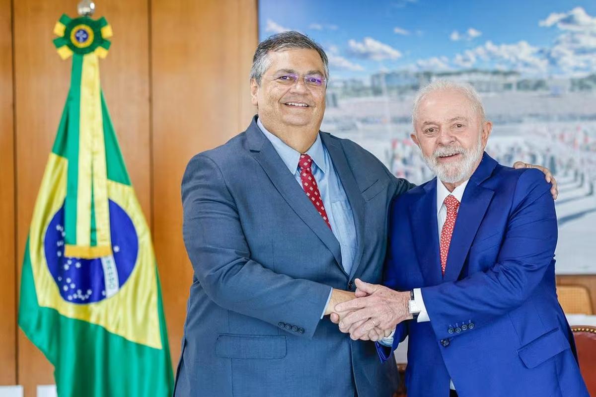 O presidente Lula e o ministro da Justiça, Flávio Dino (Foto/Ricardo Stuckert/PR)