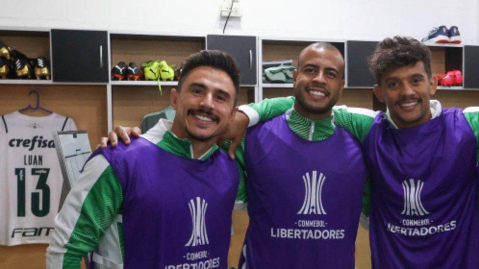 Willian, Maike e Scarpa, nos bons tempos de Palmeiras. ((Foto/ César Greco))