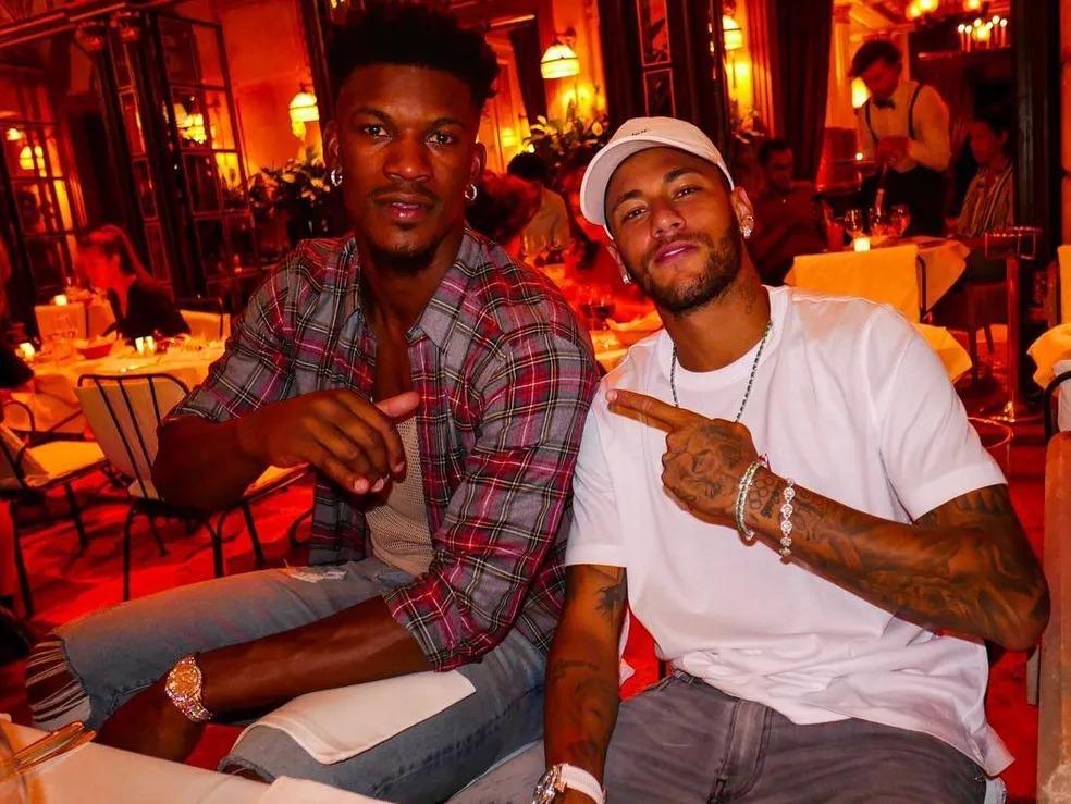 Neymar e Jimmy Butler (Foto/Reprodução Instagram)