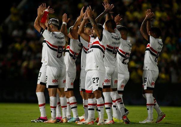 O São Paulo ainda não perdeu neste “Paulistão 2024”. ((Foto - Miguel Schincariol-sãopaulofc.net))