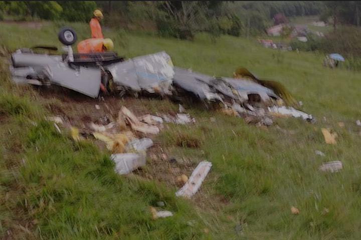 O avião não tinha autorização para realizar táxi aéreo e podia fazer apenas para serviços privados (Foto/Divulgação/Corpo de Bombeiros)