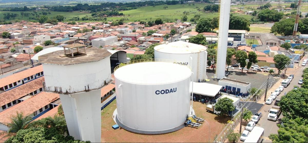 Com mais dois reservatórios, a unidade da Codau no bairro Uberaba 1 aumenta em 100% a capacidade de armazenamento de água (Foto/Divulgação)