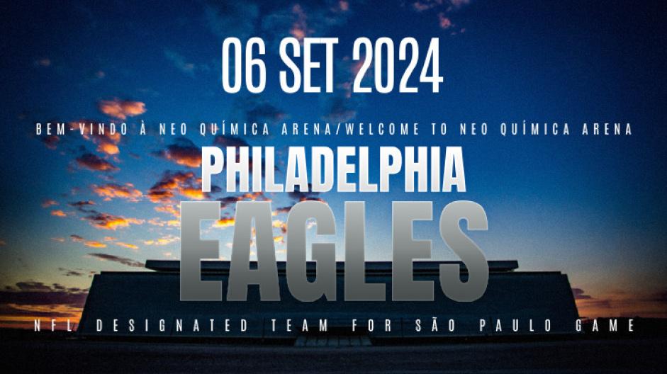 O jogo entre os Eagles e um adversário ainda não definido (Foto/NFL)