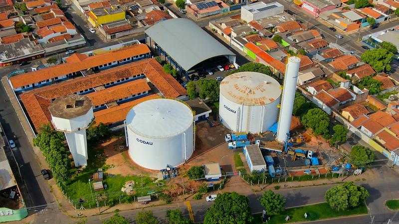 Poço profundo está em perfuração no Centro de Reservação no Uberaba I (Foto/Divulgação Codau)