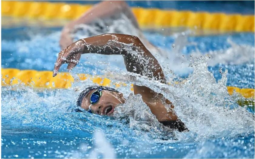 Mafê quebra novo recorde sul-americano (Foto/Sebastien Bozon/AFP)