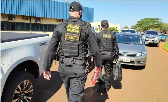 Grupo de Atuação Especial de Combate ao Crime Organizado (Gaeco) de Patos de Minas atuou em Uberaba no fim de semana (Foto/Divulgação)