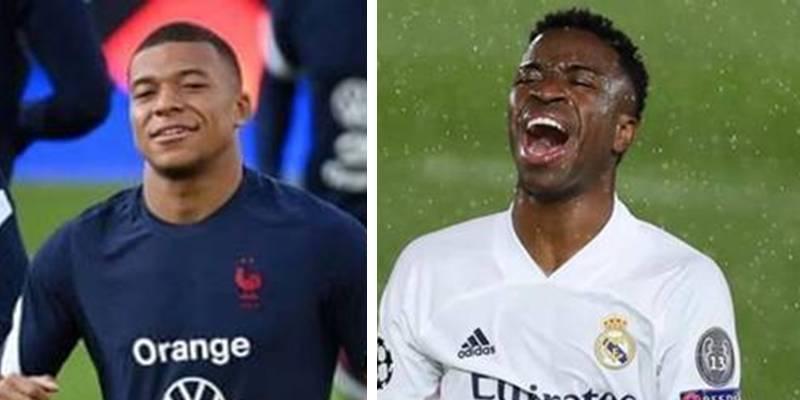 A camisa nº 7 pode gerar polêmica entre Vini Jr. e Mbappé (Foto/Montagem)