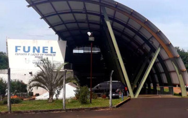 Sede da Funel, na Orlando Rodrigues da Cunha, foi alvo de tentativa de furto de um soprador de ar (Foto/Reprodução)