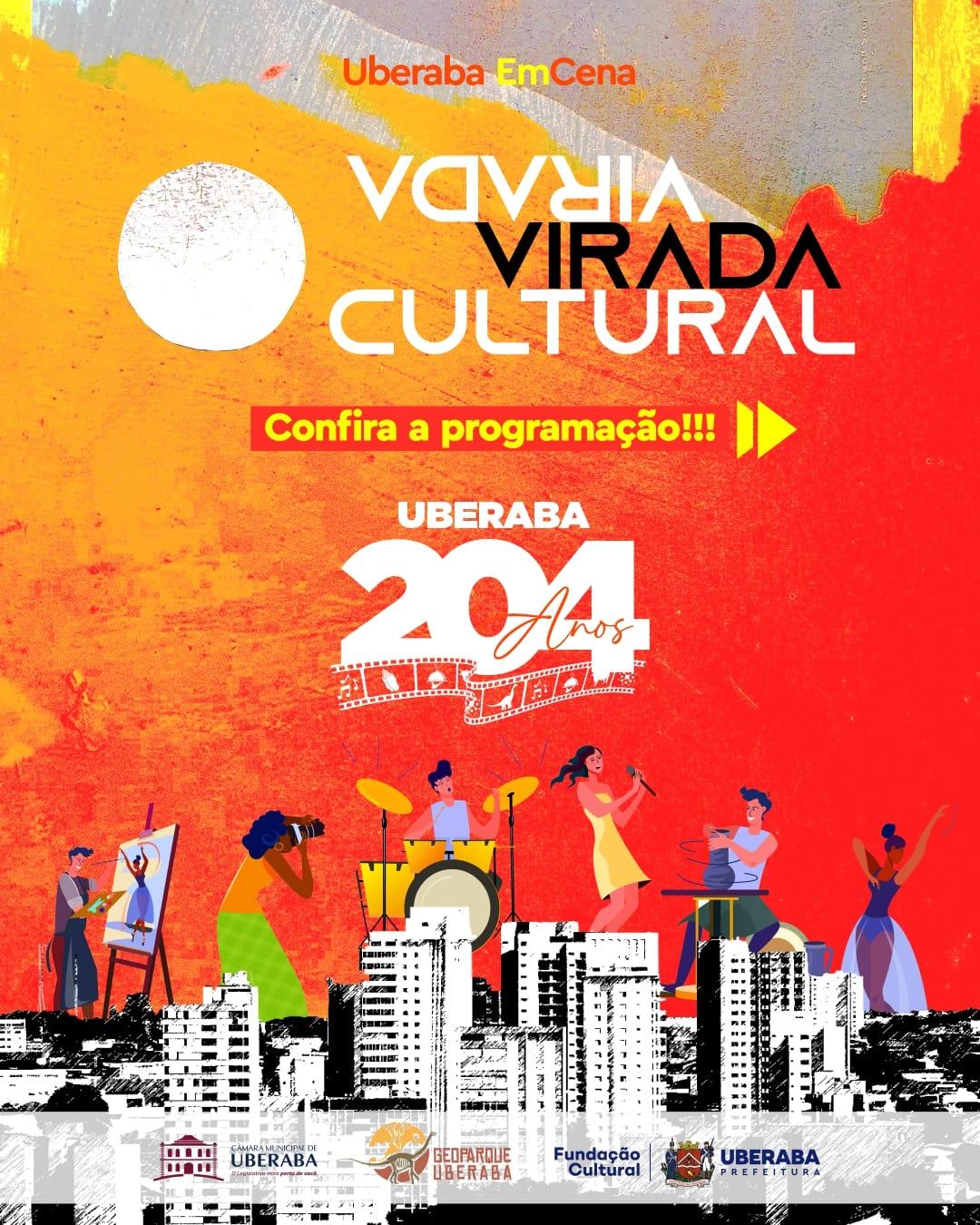 As programações da Virada Cultural contecem no sábado e domingo, em vários pontos de Uberaba (Foto/Divulgação)