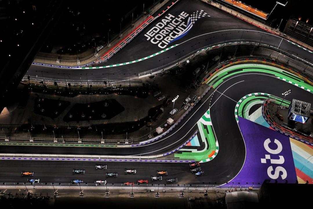 Parcial da pista de Jeddah ao final da etapa (Foto/Reprodução)