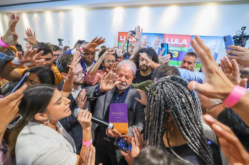 Lula com evangélicos durante campanha eleitoral em 2022 (Foto/Ricardo Stuckert/PR)