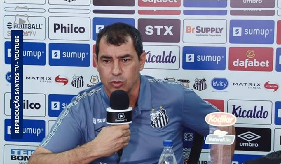Carille disse que o Santos vai entrar na Segundona com uma base mais sólida e mais bem preparado (Foto/Reprodução/Santos TV)