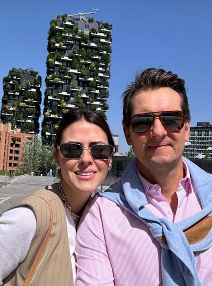 Tavinho Junqueira e Fernanda Tuychi passam merecidas férias em Milão, na Itália (Foto/Arquivo pessoal)