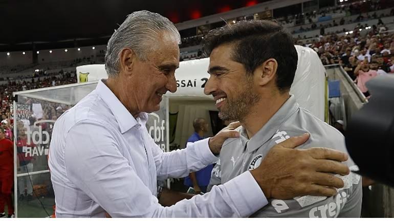 Hoje, frente a frente, Abel Ferreira e Tite: os dois melhores técnicos do Brasil (Foto/Wagner Meier - Getty Images)
