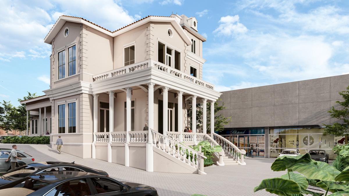 Projeto prevê a transformação do Palácio São Luiz em um centro comercial, com edificações complementares e contemporâneas (Foto/Divulgação)