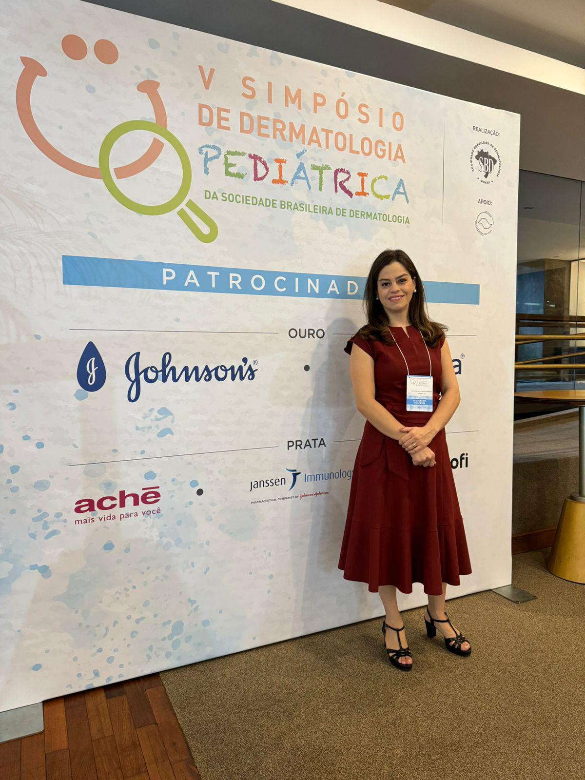 Dra. Giovanna Prata desembarcou na terrinha com muitas novidades, conhecimento e avanços da Dermatologia Infantil, na ultima semana, ela participou do V Simpósio de Dermatologia Pediátrica promovido pela Sociedade Brasileira de Dermatologia (Foto/Arquivo pessoal)