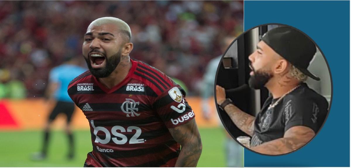 “Nunca iria usar uma camisa para poder desrespeitar a camisa do Flamengo”, disse Gabigol (Foto/Montagem)