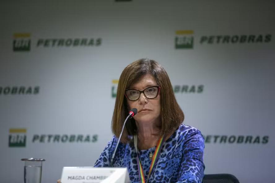 Madga Chambriard concedeu entrevista como a nova CEO da Petrobrás nesta segunda-feira (Foto/Reprodução)