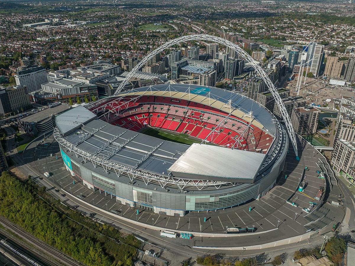 Mais de 2.500 policiais irão trabalhar no jogo em Wembley cuja construção custou cerca de R$ 33 milhões (Foto/Wikipédia)