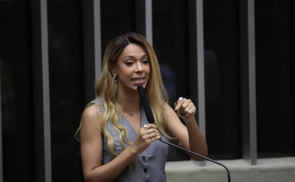 A deputada federal Erika Hilton, uma das parlamentares transexuais da Câmara (Foto/Zeca Ribeiro/Câmara dos Deputados)