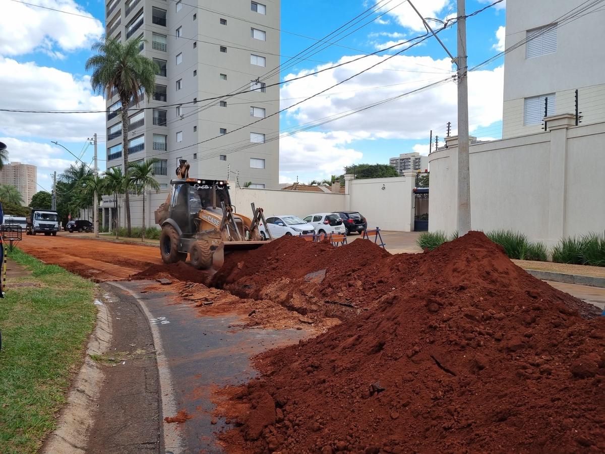 Obra de nova adutora para abastecer o Parque do Mirante e a região do Piscinão já começou e deve estar pronta em 120 dias (Foto/Divulgação)