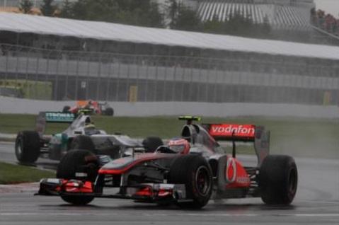 Em 2011, a etapa do Canadá entrou para a história da F1 como o GP mais lento de toda a história da categoria e Jenson Button foi o vencedor (Foto/Reprodução)