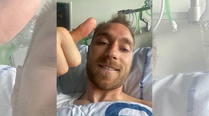 Eriksen festejou seu 42º gol pela Dinamarca depois de ter sofrido uma parada cardiorrespiratória três anos atras (Foto/Internacionale)