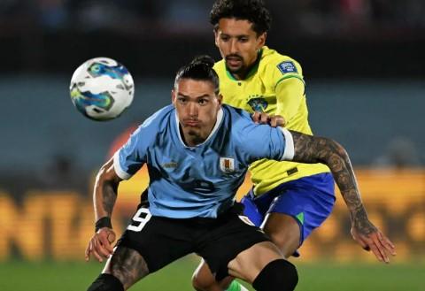 Brasil e Uruguai disputam vaga na semifinal da Copa América. ((Foto/EITAN ABRAMOVICH/Getty Images))