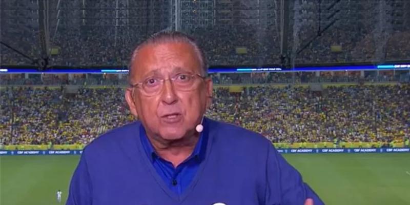 “Melhor até voltar para casa do que correr o risco de ir a uma final e tomar uma goleada da Argentina”, disse Galvão Bueno (Foto/Reprodução Rede Globo)