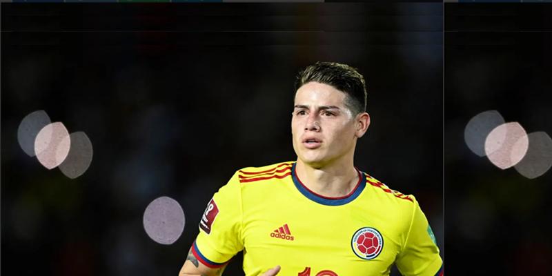 Jamez Rodrigues voltou a jogar bem ontem a noite pela Colômbia (Foto/Yuri Cortez AFP)