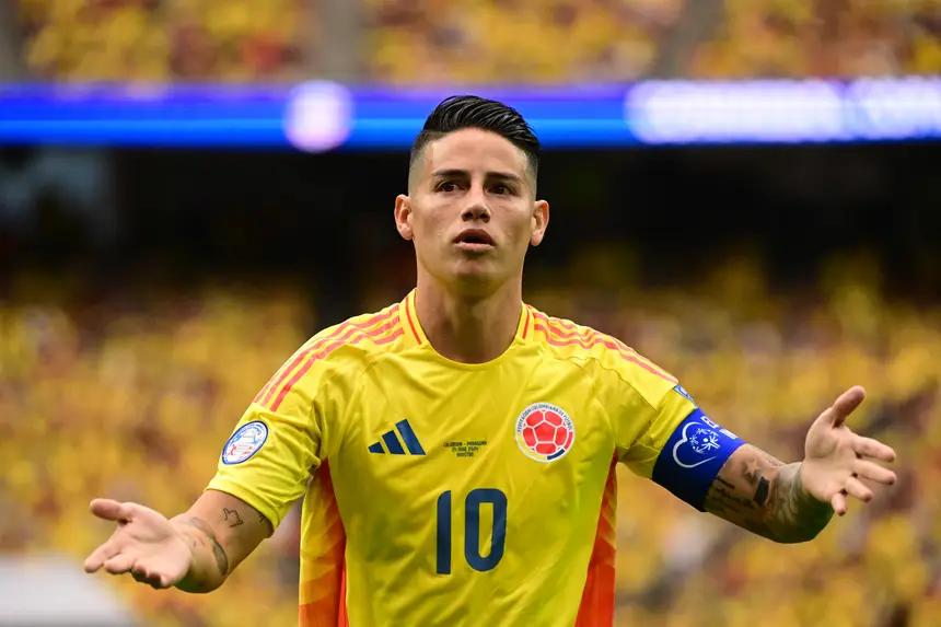 James Rodriguez, considerado o melhor jogador desta Copa América, é a grande arma da Colômbia contra os portenhos (Foto/LOGAN RIELY/GETTY)