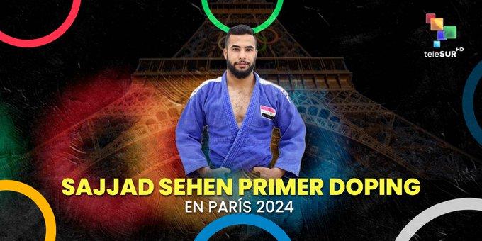 Legenda  Sajjad Sehen, 28 anos, é pego em primeiro teste positivo para doping nos Jogos de Paris. (Foto Instagram) (Foto/Reprodução X)