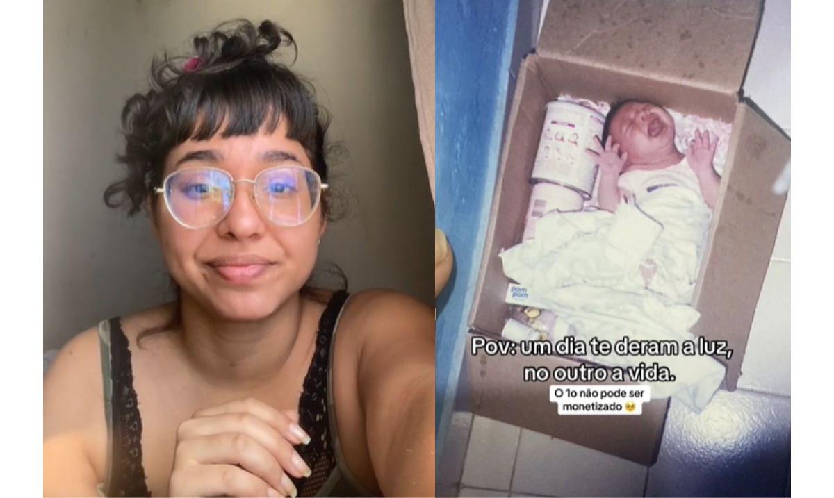 Jovem de 24 anos conta que foi sequestrada recém-nascida pela avó, pouco depois de nascer (Foto/Reprodução Tik Tok)