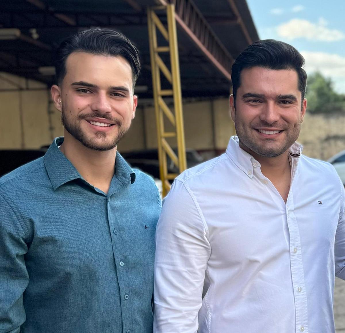 Os irmãos Maick e Celso Júnior, novos timoneiros do Grande Hotel (Foto/Divulgação)