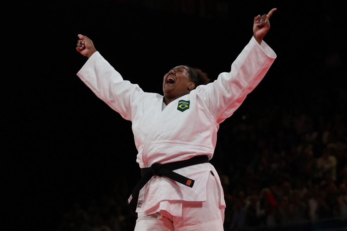 Bia Souza é dona da primeira medalha de ouro do Brasil em Paris (Foto/Luis Robayo/AFP)