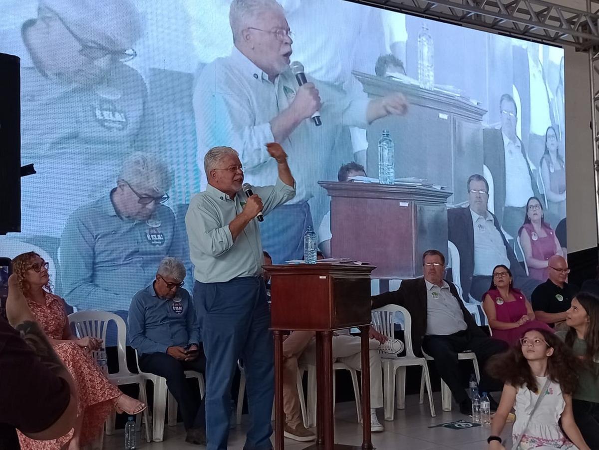 Durante pronunciamento, Anderson destacou as realizações nos dois mandatos em que esteve à frente da PMU e assegurou que vai superar os problemas jurídicos (Foto/Jairo Chagas/PV)