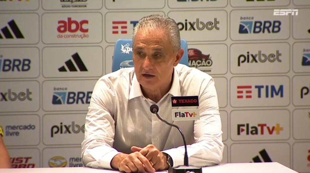 Tite pagou caro por escalar time “misto” contra o São Paulo (Foto/FLA TV)