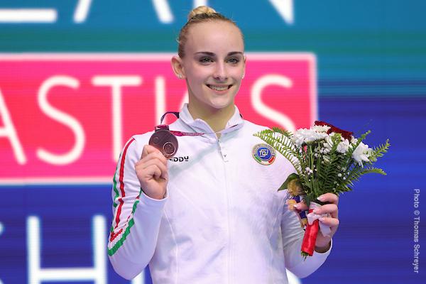 A medalha de ouro ficou com Alice D'Amato (Foto/Thomas Schrryer/ITA)
