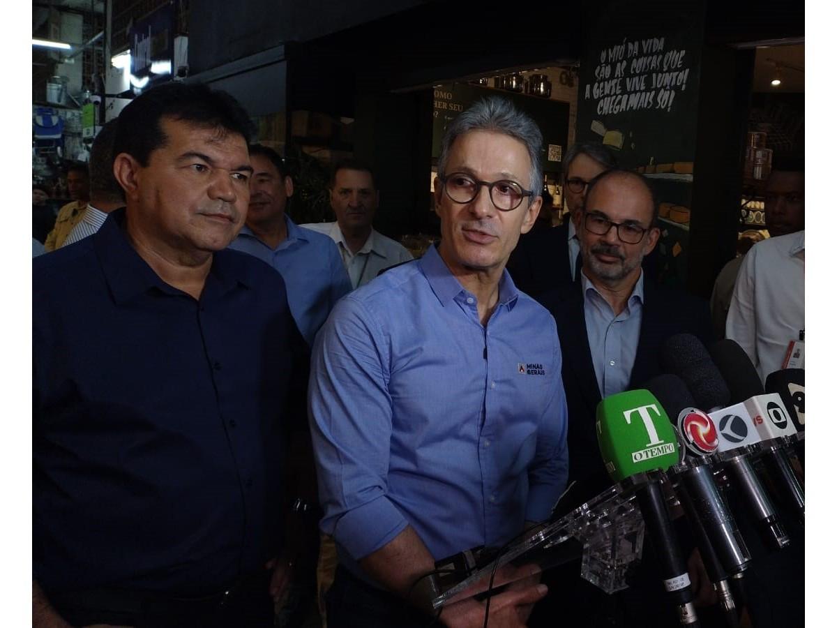 Programa foi lançada no Mercado Central de Belo Horizonte, com a participação do governador Romeu Zema, do secretário de Estado de Fazenda, Luiz Claudio Gomes, e do deputado estadual João Bosco (Foto/Leticya Bernadete/O TEMPO)