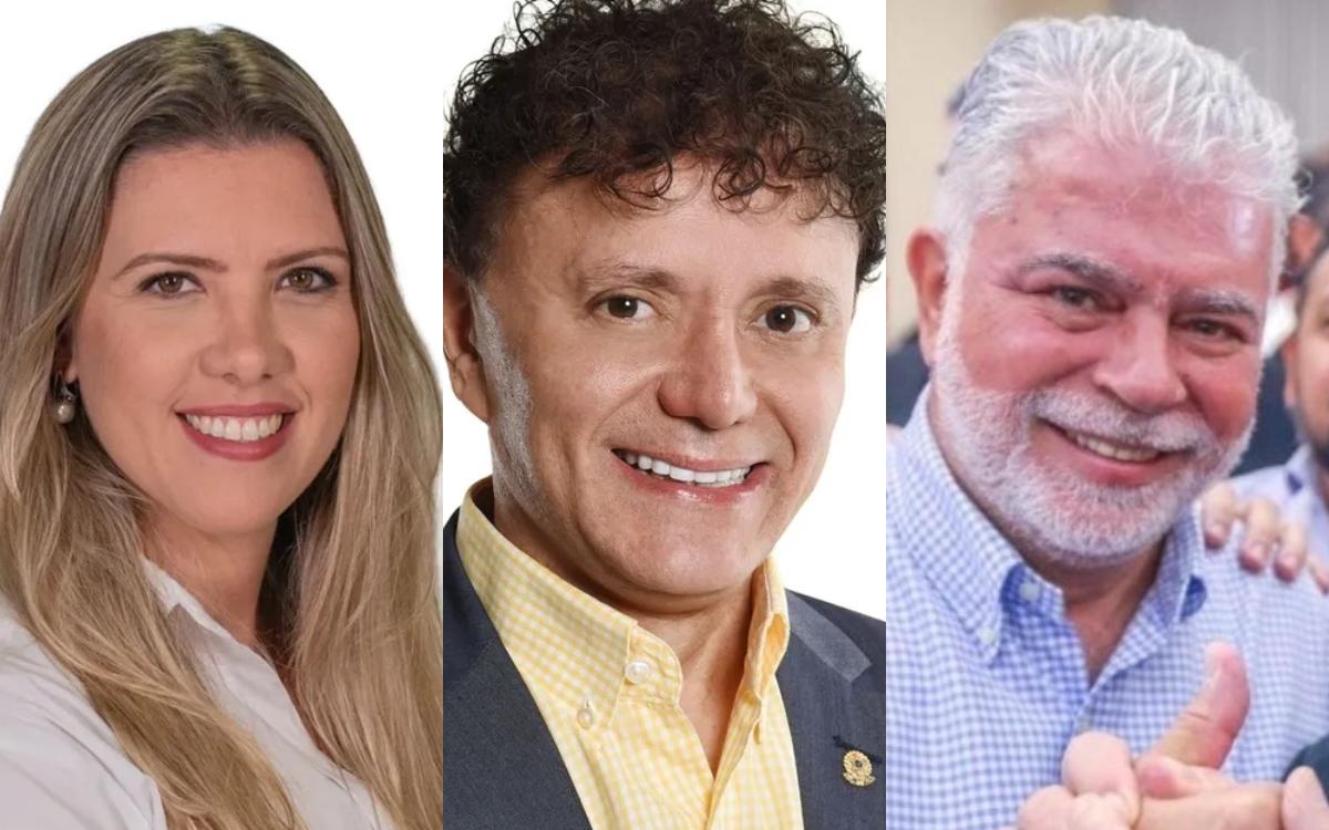 Prefeitáveis Elisa Araújo, Tony Carlos e Anderson Adauto (Fotos/Divulgação)