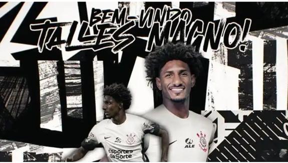 Talles Magno usará a camisa 19 do Corinthians ((Reprodução/Internet))