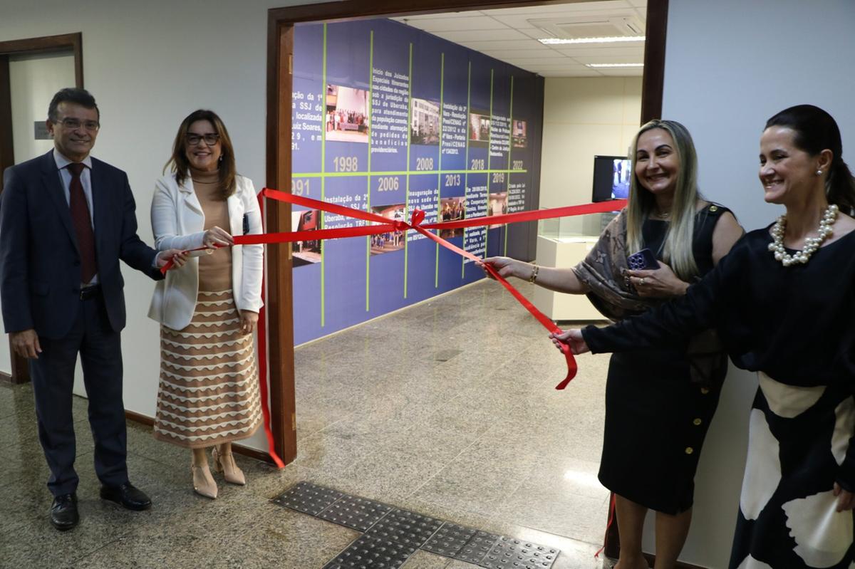 Centro de Memória foi inaugurado no Fórum da Justiça Federal de Uberaba e conta a história da instituição na cidade desde a década de 80 (Foto/Divulgação)