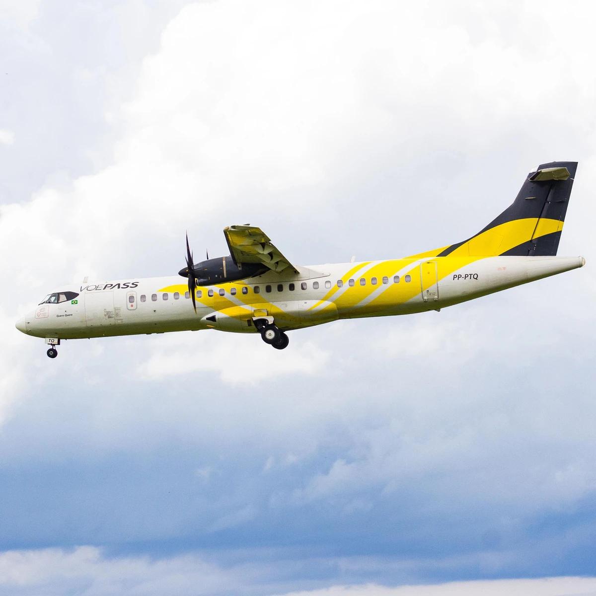 Voo era feito por uma aeronave ATR 72 (Foto/Voepass/Divulgação)