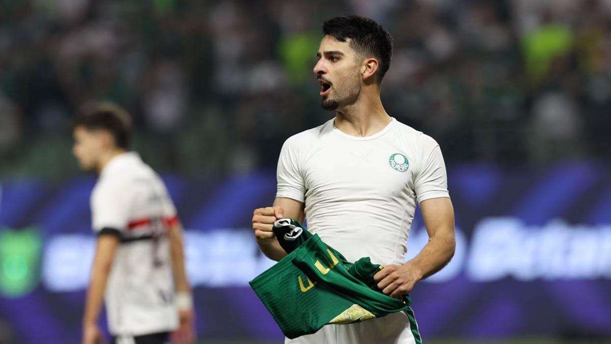 Flaco López marcou dois gols, se consagrando destaque da vitória palmeirense (Foto/Cesar Greco/Palmeiras/Canon)